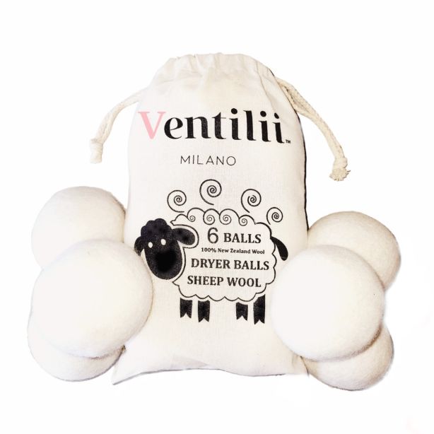 6 grote drogerballen van wol (7cm) – Ventilii Milano